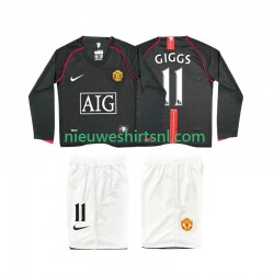 Manchester United Kind Shirt met Bedrukking GIGGS 11 2007 Retro Uit 2008 Lange Mouw