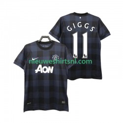 Manchester United Heren Shirt met Bedrukking GIGGS 11 2013 2014 Retro Uit Korte Mouw