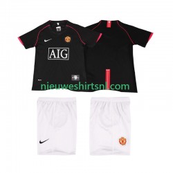 Manchester United Kind Shirt met Bedrukking 2007 Retro Uit 2008 Korte Mouw