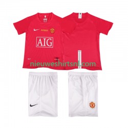 Manchester United Kind Shirt met Bedrukking Champions League 2007 Retro Thuis 2008 Korte Mouw