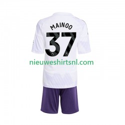 Manchester United Kind Shirt met Bedrukking Kobbie Mainoo 37 Uit 2025-2026 Korte Mouw