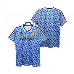 Manchester United Heren Shirt met Bedrukking 1990 1992 Retro Uit Korte Mouw