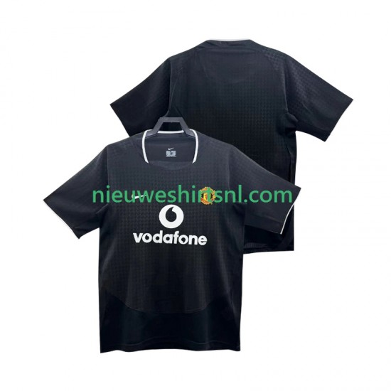 Manchester United Heren Shirt met Bedrukking Retro Uit 2004 2002 Korte Mouw