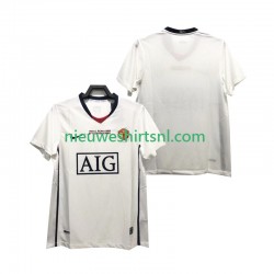 Manchester United Heren Shirt met Bedrukking Champions League 2009 Retro Uit 2008 Korte Mouw