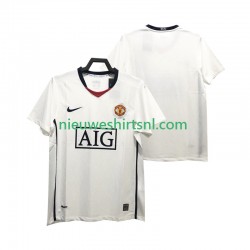 Manchester United Heren Shirt met Bedrukking Premier League 2009 Retro Uit 2008 Korte Mouw