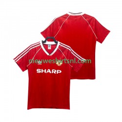 Manchester United Heren Shirt met Bedrukking 1988 1990 Retro Thuis Korte Mouw