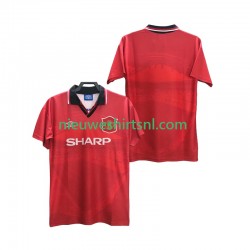 Manchester United Heren Shirt met Bedrukking 1996 Retro Thuis 1994 Korte Mouw
