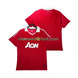 Manchester United Heren Shirt met Bedrukking Retro Thuis 2011 2010 Korte Mouw
