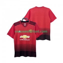 Manchester United Heren Shirt met Bedrukking 2018 2019 Retro Thuis Korte Mouw