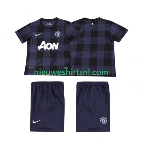 Manchester United Kind Shirt met Bedrukking 2013 2014 Retro Uit Korte Mouw