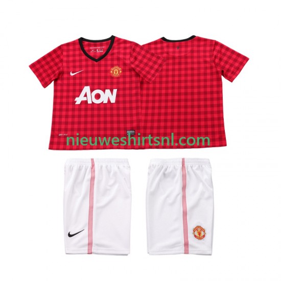 Manchester United Kind Shirt met Bedrukking 2012 2013 Retro Thuis Korte Mouw