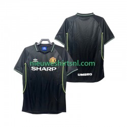 Manchester United Heren Shirt met Bedrukking 1998 Retro Derde 1999 Korte Mouw