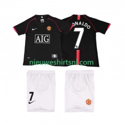 Manchester United Kind Shirt met Bedrukking Ronaldo 7 2007 Retro Uit 2008 Korte Mouw