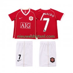 Manchester United Kind Shirt met Bedrukking Ronaldo 7 2007 Retro Thuis 2006 Korte Mouw