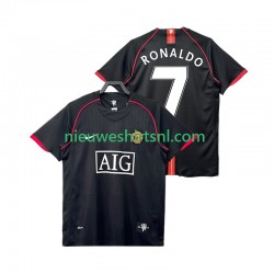 Manchester United Heren Shirt met Bedrukking Ronaldo 7 2007 Retro Uit 2008 Korte Mouw