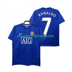 Manchester United Heren Shirt met Bedrukking Ronaldo 7 2009 Retro Derde 2008 Korte Mouw