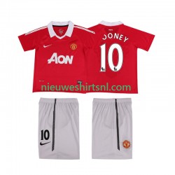 Manchester United Kind Shirt met Bedrukking Rooney 10 Retro Thuis 2011 2010 Korte Mouw