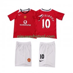 Manchester United Kind Shirt met Bedrukking Ruud van Nistelrooy 2005 Retro Thuis 2006 Korte Mouw