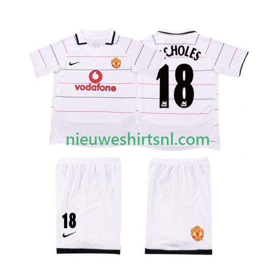 Manchester United Kind Shirt met Bedrukking SCHOLES 18 2003 Retro Derde 2006 Korte Mouw