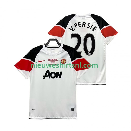 Manchester United Heren Shirt met Bedrukking V PERSIE 20 Champions League 2012 Retro Derde 2011 Korte Mouw