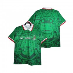 Mexico Heren Shirt met Bedrukking 1998 Retro Thuis Korte Mouw