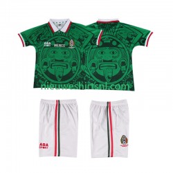 Mexico Kind Shirt met Bedrukking 1998 Retro Thuis Korte Mouw