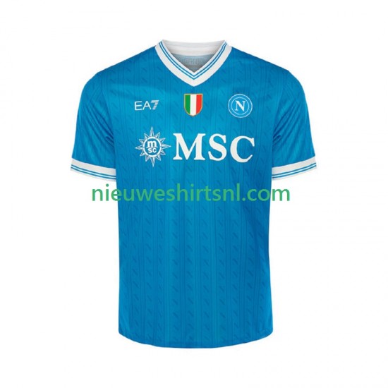 Napoli Heren Shirt met Bedrukking Thuis 2025-2026 Korte Mouw