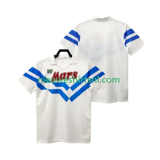 Napoli Heren Shirt met Bedrukking 1988 1989 Retro Uit Korte Mouw