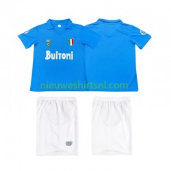 Napoli Kind Shirt met Bedrukking 1987 1988 Retro Thuis Korte Mouw