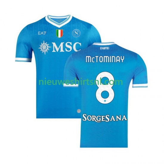 Napoli Heren Shirt met Bedrukking Scott McTominay 8 Thuis 2025-2026 Korte Mouw