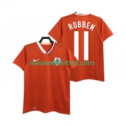 Nederland Heren Shirt met Bedrukking ROBBEN 11 Retro Thuis 2008 Korte Mouw
