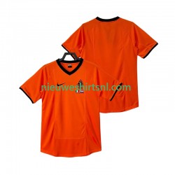 Nederland Heren Shirt met Bedrukking 2000 Retro Thuis Korte Mouw
