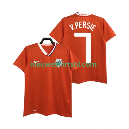 Nederland Heren Shirt met Bedrukking Robin van Persie 7 Retro Thuis 2008 Korte Mouw
