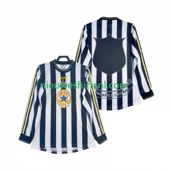 Newcastle United Heren Shirt met Bedrukking 1997 Retro Thuis 1999 Lange Mouw
