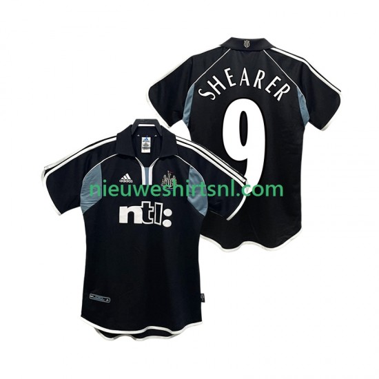 Newcastle United Heren Shirt met Bedrukking SHEARER 9 2000 2001 Retro Uit Korte Mouw
