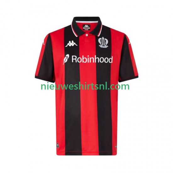 OGC Nice Heren Shirt met Bedrukking Thuis 2025-2026 Korte Mouw