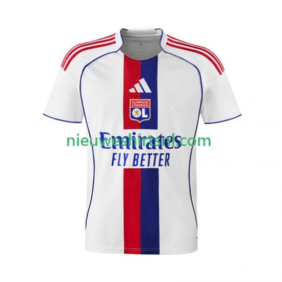 Olympique Lyonnais Heren Shirt met Bedrukking Thuis 2025-2026 Korte Mouw