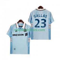 Olympique Marseille Heren Shirt met Bedrukking Gallas 23 1998 Retro Uit 1999 Korte Mouw