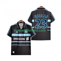 Olympique Marseille Heren Shirt met Bedrukking Gallas 23 2000 Retro Derde 1999 Korte Mouw