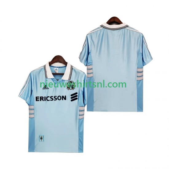 Olympique Marseille Heren Shirt met Bedrukking 1998 Retro Uit 1999 Korte Mouw
