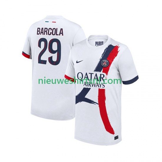 Paris Saint-Germain Heren Shirt met Bedrukking Bradley Barcola 29 Uit 2025-2026 Korte Mouw