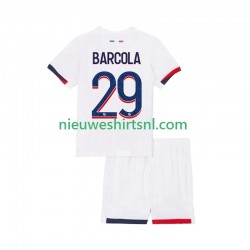 Paris Saint-Germain Kind Shirt met Bedrukking Bradley Barcola 29 Uit 2025-2026 Korte Mouw