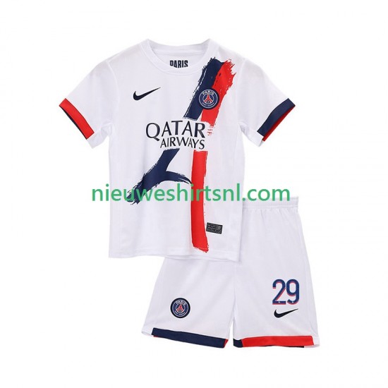 Paris Saint-Germain Kind Shirt met Bedrukking Bradley Barcola 29 Uit 2025-2026 Korte Mouw