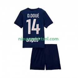 Paris Saint-Germain Kind Shirt met Bedrukking Desire Doue 14 Thuis 2025-2026 Korte Mouw