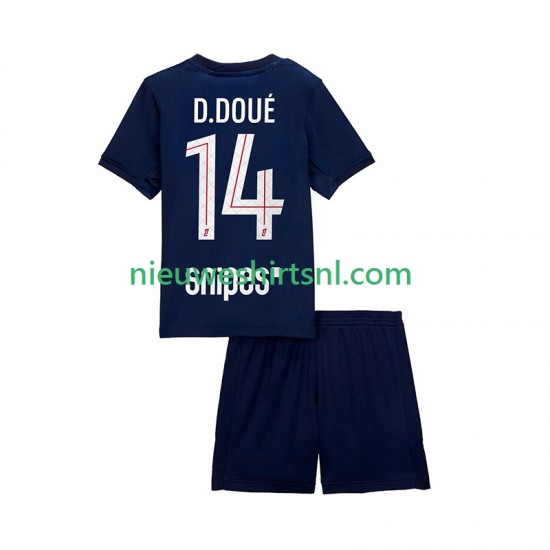 Paris Saint-Germain Kind Shirt met Bedrukking Desire Doue 14 Thuis 2025-2026 Korte Mouw