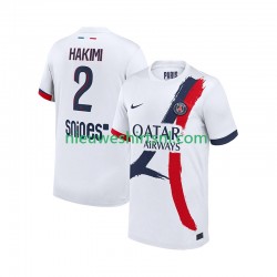 Paris Saint-Germain Heren Shirt met Bedrukking Hakimi 2 Uit 2025-2026 Korte Mouw