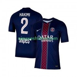 Paris Saint-Germain Heren Shirt met Bedrukking Hakimi 2 Thuis 2025-2026 Korte Mouw