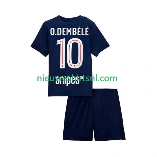 Paris Saint-Germain Kind Shirt met Bedrukking Ousmane Dembele 10 Thuis 2025-2026 Korte Mouw