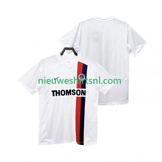 Paris Saint-Germain Heren Shirt met Bedrukking 2003 Retro Uit 2002 Korte Mouw