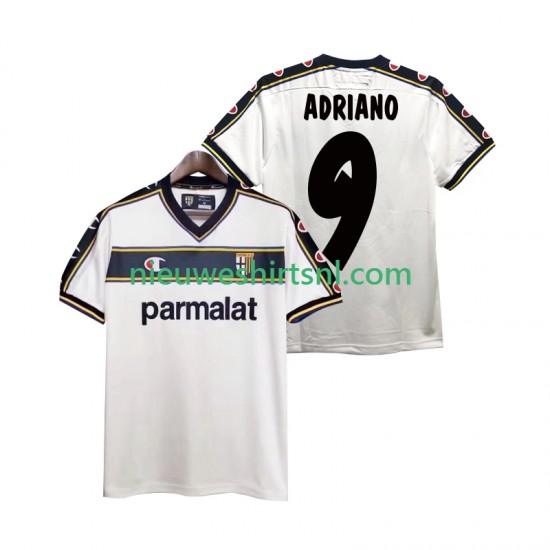 Parma Heren Shirt met Bedrukking ADRIANO 9 2003 Retro Uit 2002 Korte Mouw
